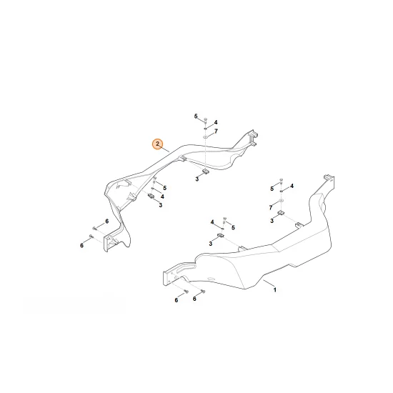 STIHL  osłona ochronna, str. prawa 6160 706 0716